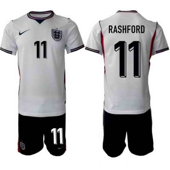 England FIFA World Cup 2026 White Soccer Jersey ?Marcus Rashford #11